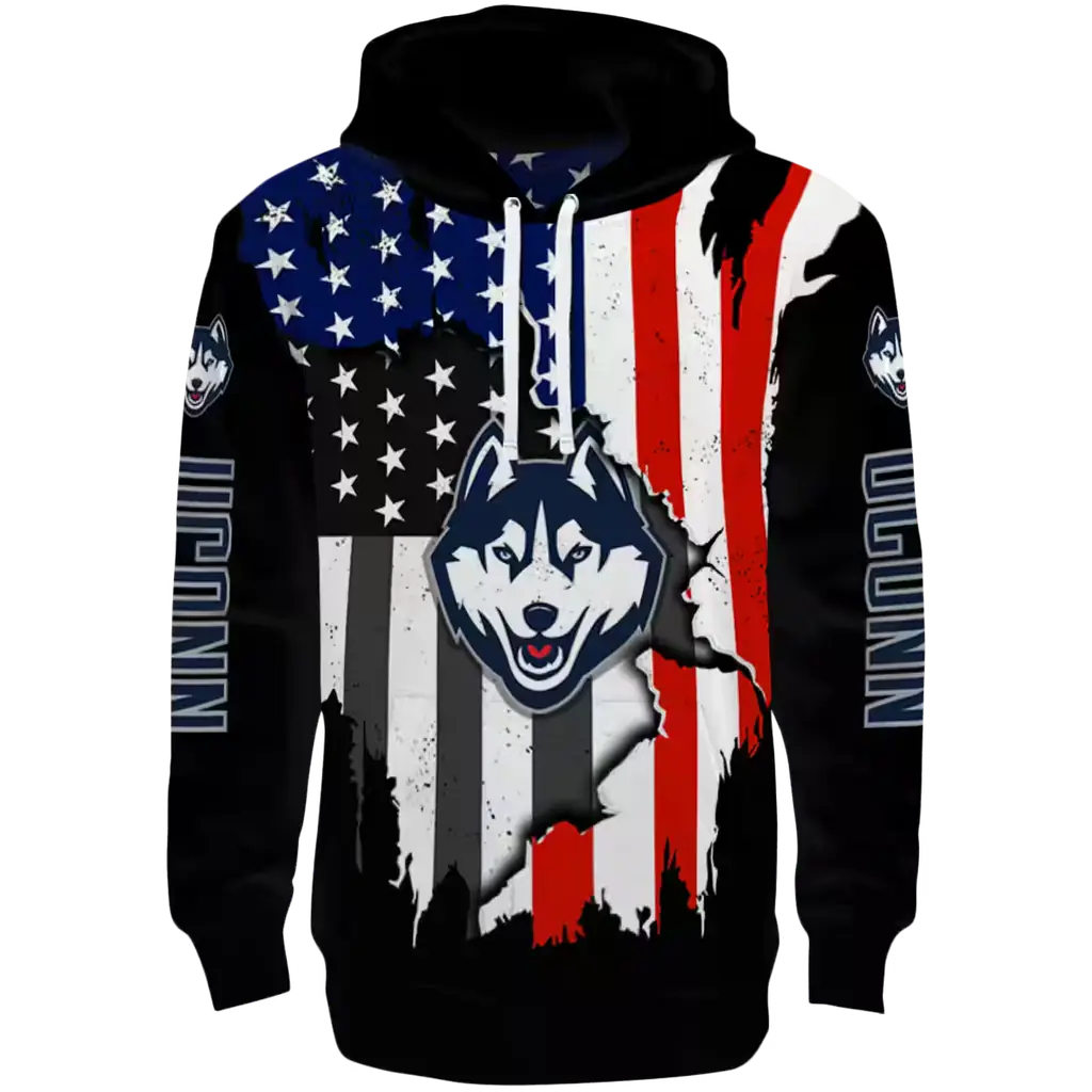 uconn huskies american pride black hoodie best selling uconn huskies american pride black hoodie best selling