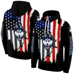 uconn huskies american pride black hoodie best selling