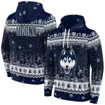 uconn huskies christmas trees blue hoodie best selling