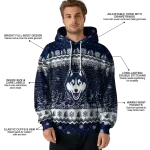 uconn huskies christmas trees blue hoodie best selling
