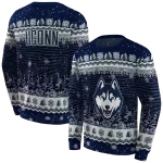 uconn huskies christmas trees blue hoodie best selling
