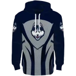 uconn huskies concentric lines blue black hoodie best selling