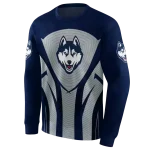 uconn huskies concentric lines blue black hoodie best selling
