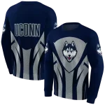 uconn huskies concentric lines blue black hoodie best selling