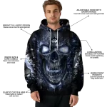 uconn huskies demonic skull blue black hoodie best selling