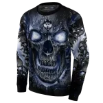 uconn huskies demonic skull blue black hoodie best selling