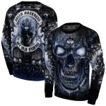 uconn huskies demonic skull blue black hoodie best selling
