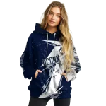 uconn huskies dynamic slash blue white hoodie best selling