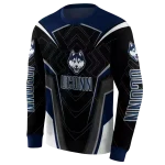 uconn huskies futuristic pattern blue black hoodie best selling