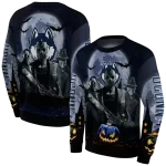 uconn huskies halloween vibes blue black hoodie best selling