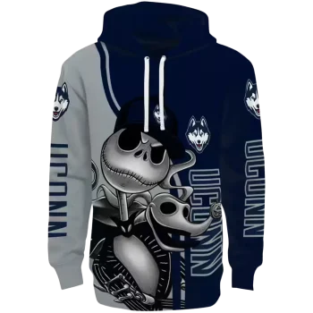 uconn huskies jack skellington blue hoodie best selling
