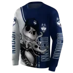 uconn huskies jack skellington blue hoodie best selling