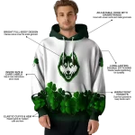 uconn huskies lucky motif white green hoodie best selling