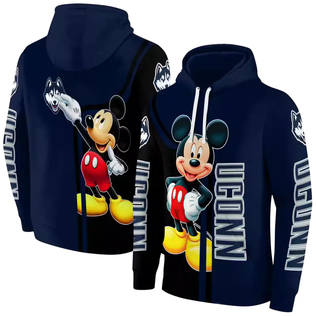 uconn huskies mickey mouse blue black hoodie fashion forward uconn huskies mickey mouse blue black hoodie fashion forward