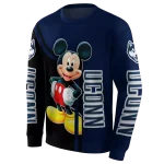uconn huskies mickey mouse blue black hoodie best selling