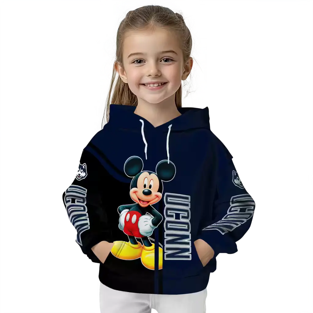 uconn huskies mickey mouse blue black hoodie top rated uconn huskies mickey mouse blue black hoodie top rated
