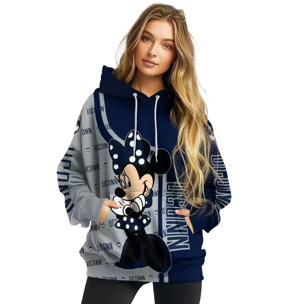 uconn huskies minnie mouse blue hoodie high quality uconn huskies minnie mouse blue hoodie high quality