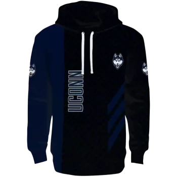 uconn huskies monogram pattern blue hoodie best selling