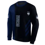 uconn huskies monogram pattern blue hoodie best selling
