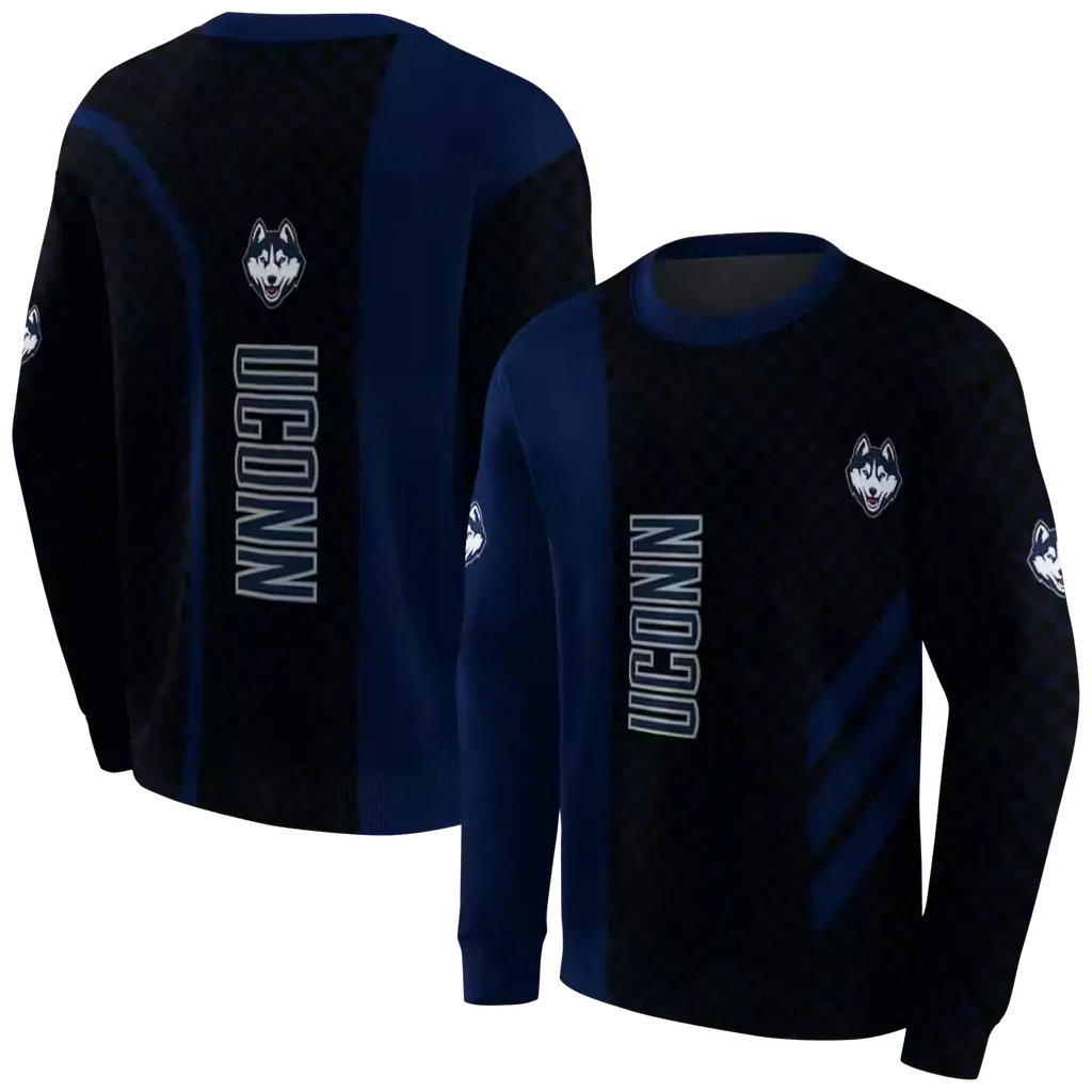 uconn huskies monogram pattern blue hoodie premium grade uconn huskies monogram pattern blue hoodie premium grade