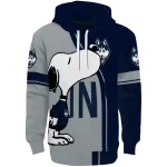 uconn huskies playful snoopy blue hoodie best selling