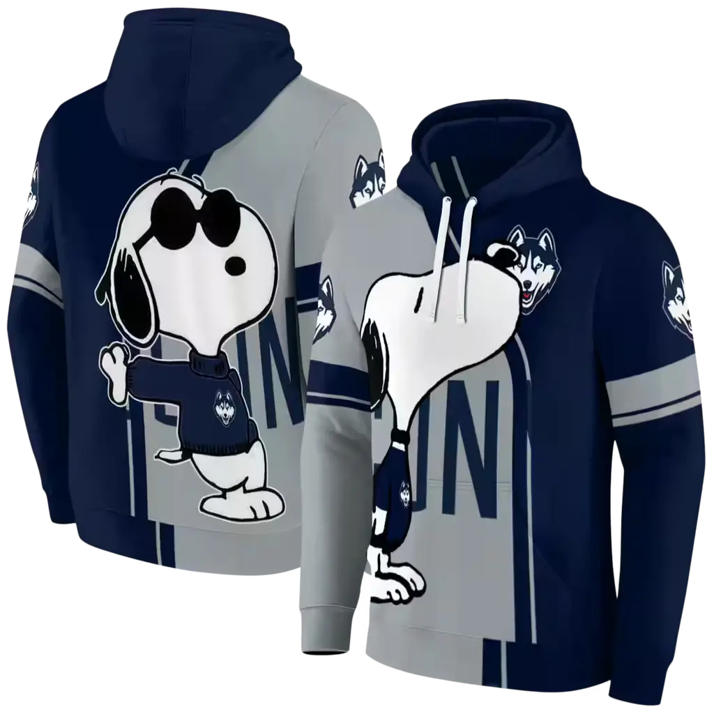 uconn huskies playful snoopy blue hoodie fashion forward uconn huskies playful snoopy blue hoodie fashion forward