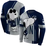 uconn huskies playful snoopy blue hoodie best selling