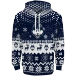 uconn huskies reindeer motif blue hoodie best selling