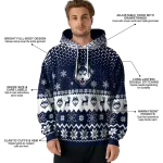 uconn huskies reindeer motif blue hoodie best selling