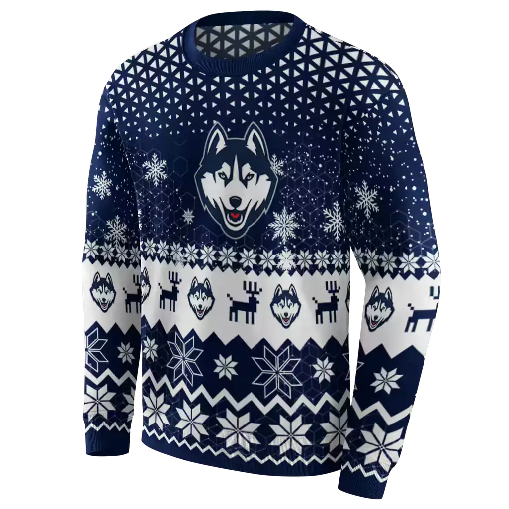uconn huskies reindeer motif blue hoodie new arrival uconn huskies reindeer motif blue hoodie new arrival