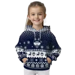 uconn huskies reindeer motif blue hoodie best selling
