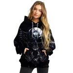 uconn huskies skull artwork blue black hoodie best selling