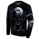 uconn huskies skull artwork blue black hoodie best selling