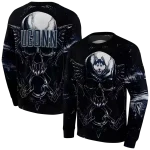 uconn huskies skull artwork blue black hoodie best selling