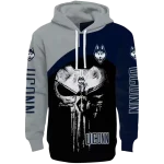 uconn huskies skull punisher grey black hoodie best selling