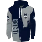 uconn huskies splatter effect blue hoodie best selling