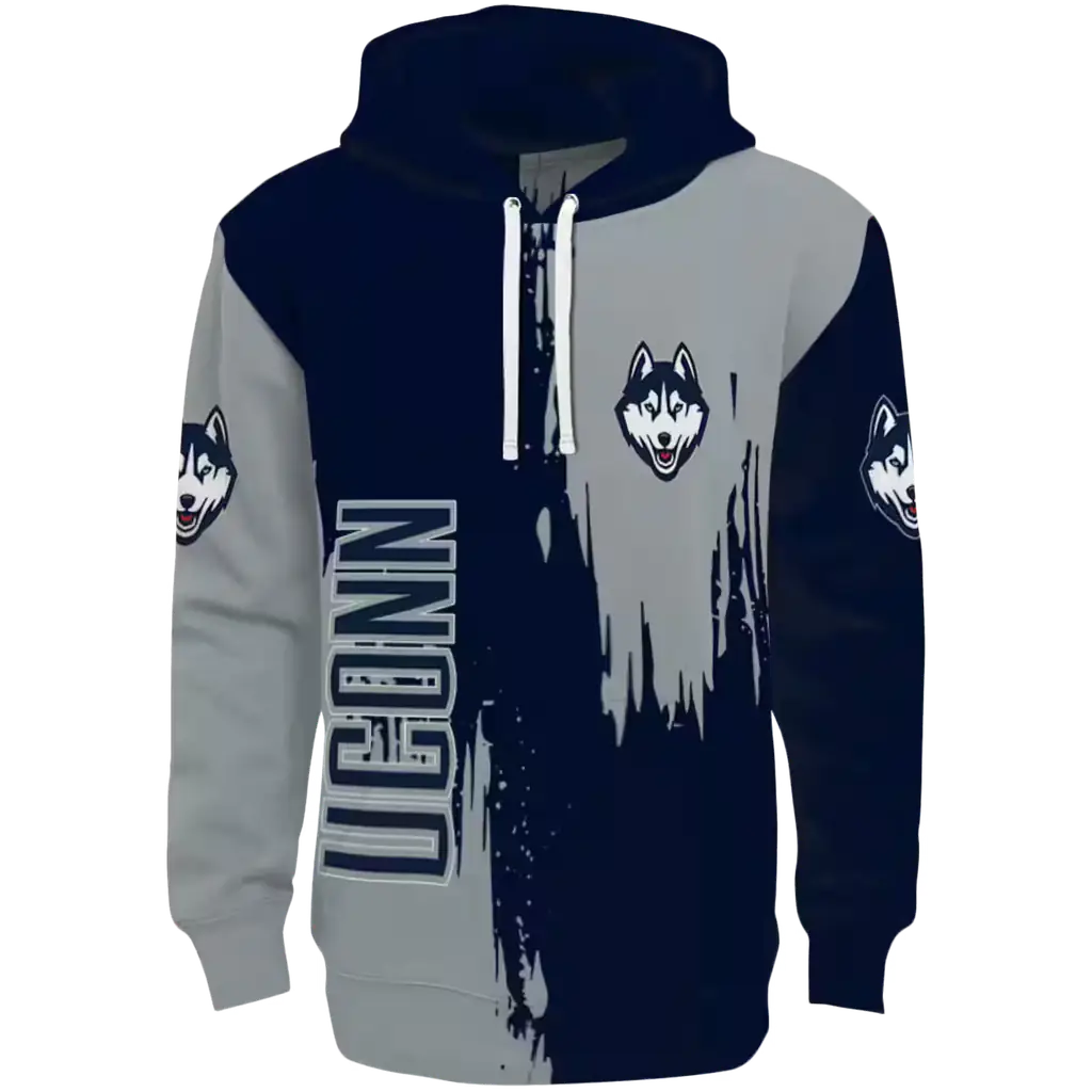 uconn huskies splatter effect blue hoodie best selling uconn huskies splatter effect blue hoodie best selling