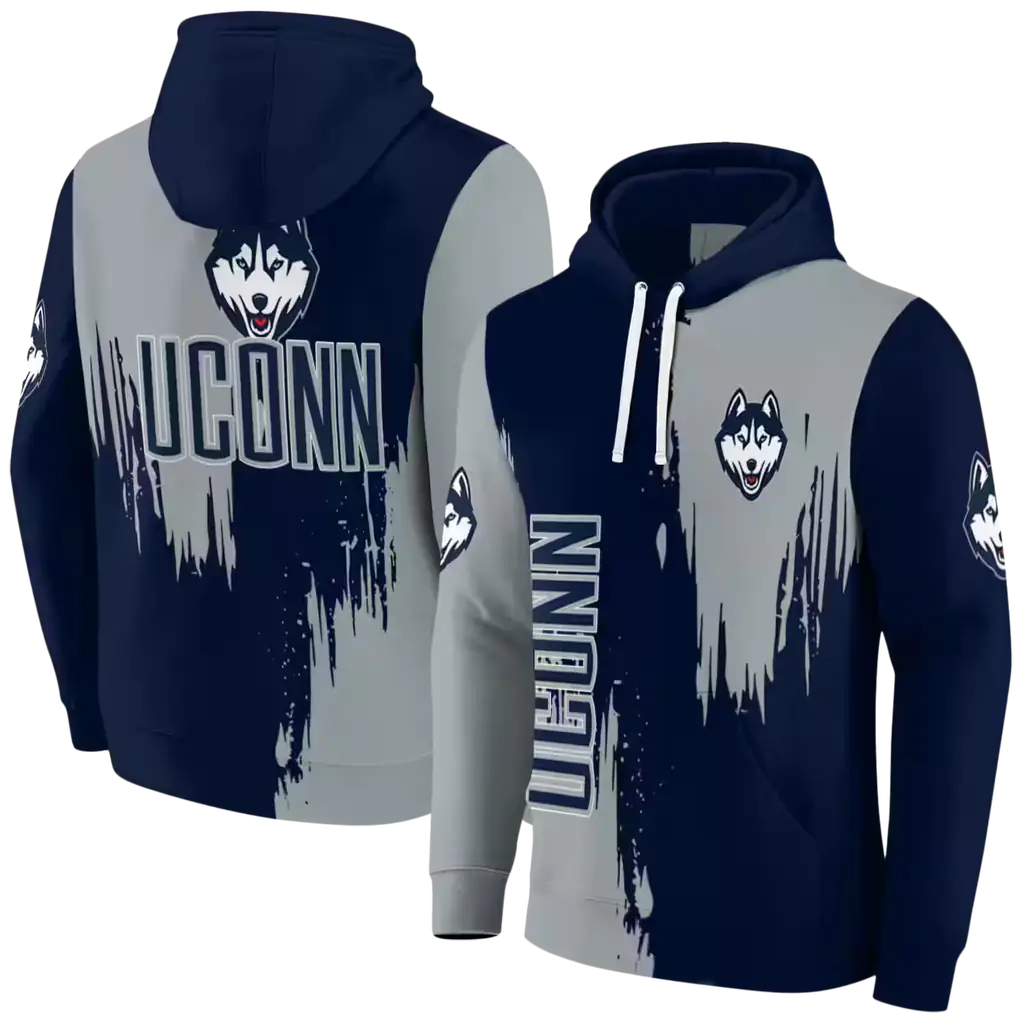 uconn huskies splatter effect blue hoodie fashion forward uconn huskies splatter effect blue hoodie fashion forward