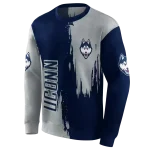 uconn huskies splatter effect blue hoodie best selling