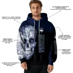 uconn huskies sugar skull blue black hoodie best selling