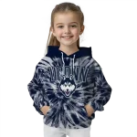 uconn huskies tie dye pattern blue hoodie best selling