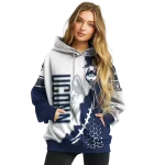 uconn huskies triangular pattern blue white hoodie best selling