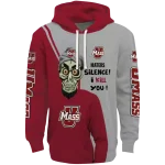 umass minutemen achmed skull red hoodie best selling