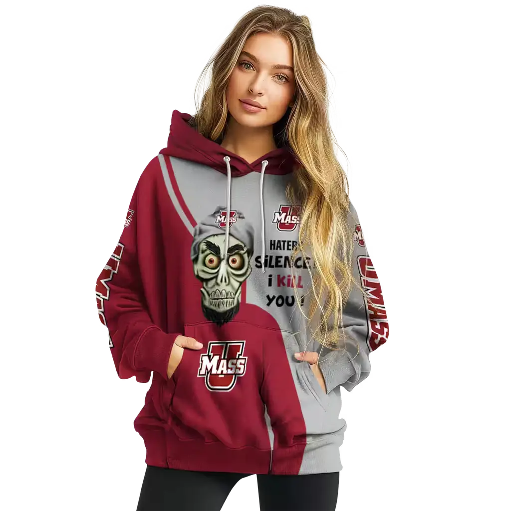 umass minutemen achmed skull red hoodie high quality umass minutemen achmed skull red hoodie high quality