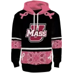 umass minutemen awareness ribbon black pink hoodie best selling