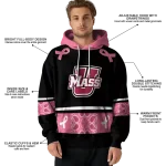 umass minutemen awareness ribbon black pink hoodie best selling