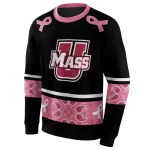umass minutemen awareness ribbon black pink hoodie best selling