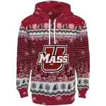 umass minutemen christmas trees red hoodie best selling