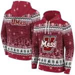 umass minutemen christmas trees red hoodie best selling