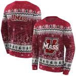 umass minutemen christmas trees red hoodie best selling
